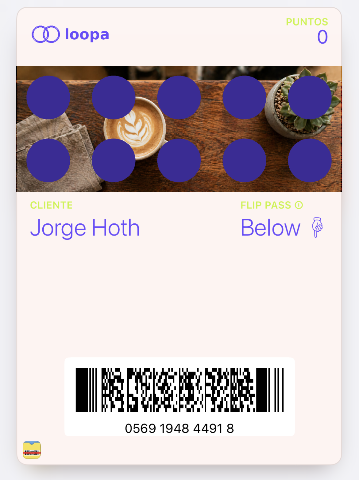 Tarjeta digital Loopa en Apple Wallet